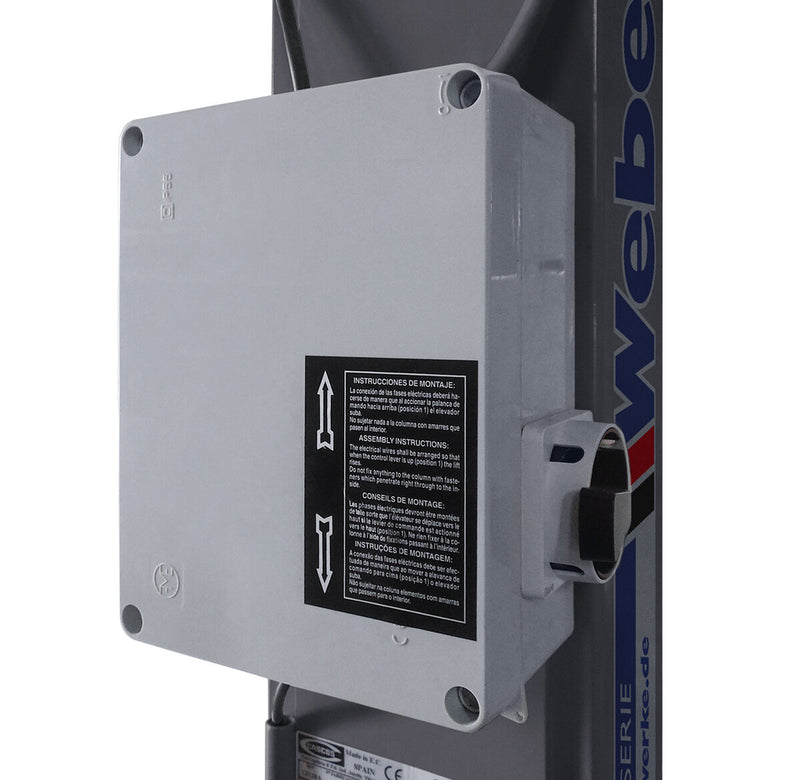 2-post "spindle" lift Weber Expert Series C-2.32A