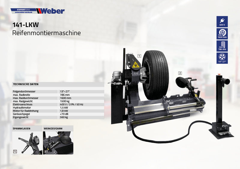 Weber Expert Series 141-truck truck tire mounting machine