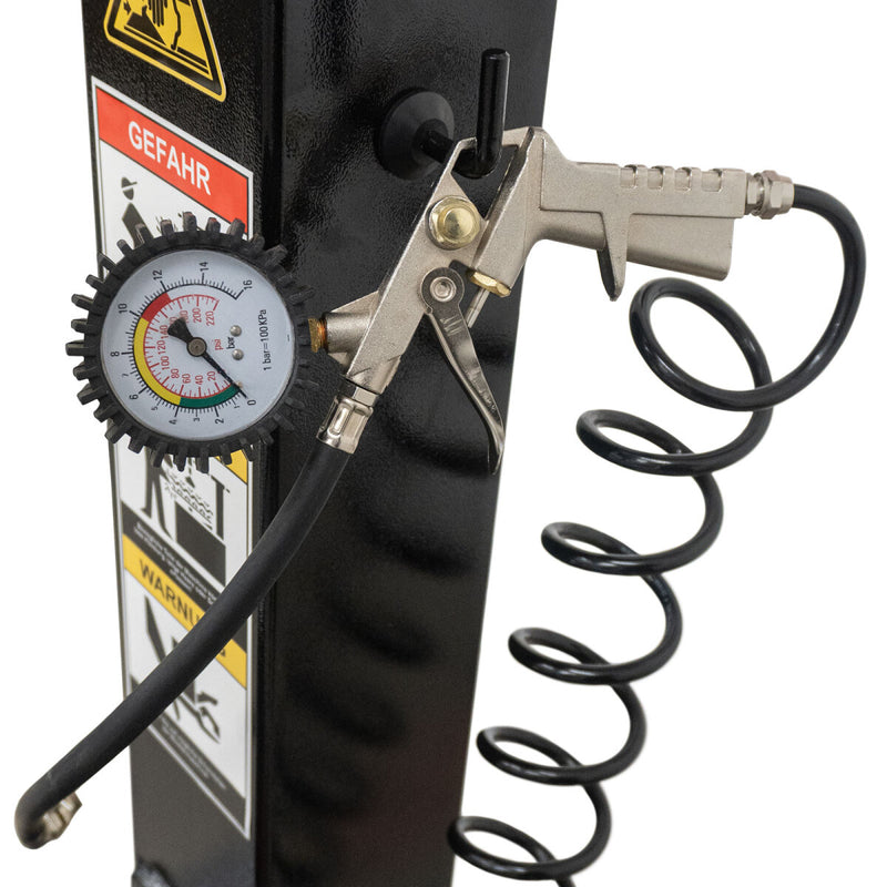 Car tire mounting machine 1021 and wheel balancer "ECO" incl. auxiliary mounting arm right