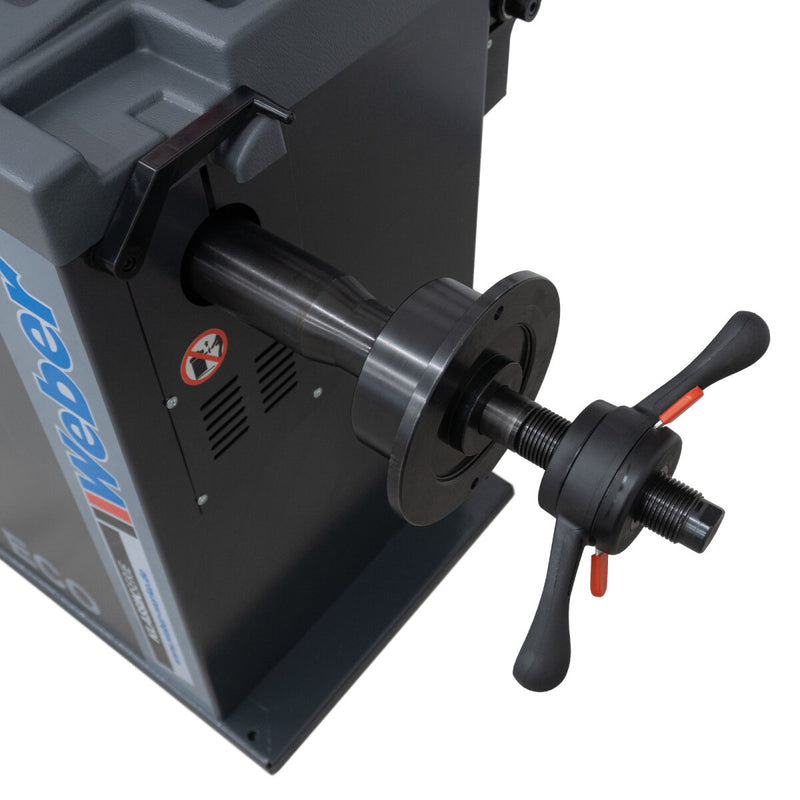 Car tire mounting machine 1021 and wheel balancer "ECO" incl. auxiliary mounting arm right