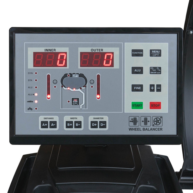 Car tire mounting machine 1024-XL-2HP and wheel balancer Precision-XL 3D