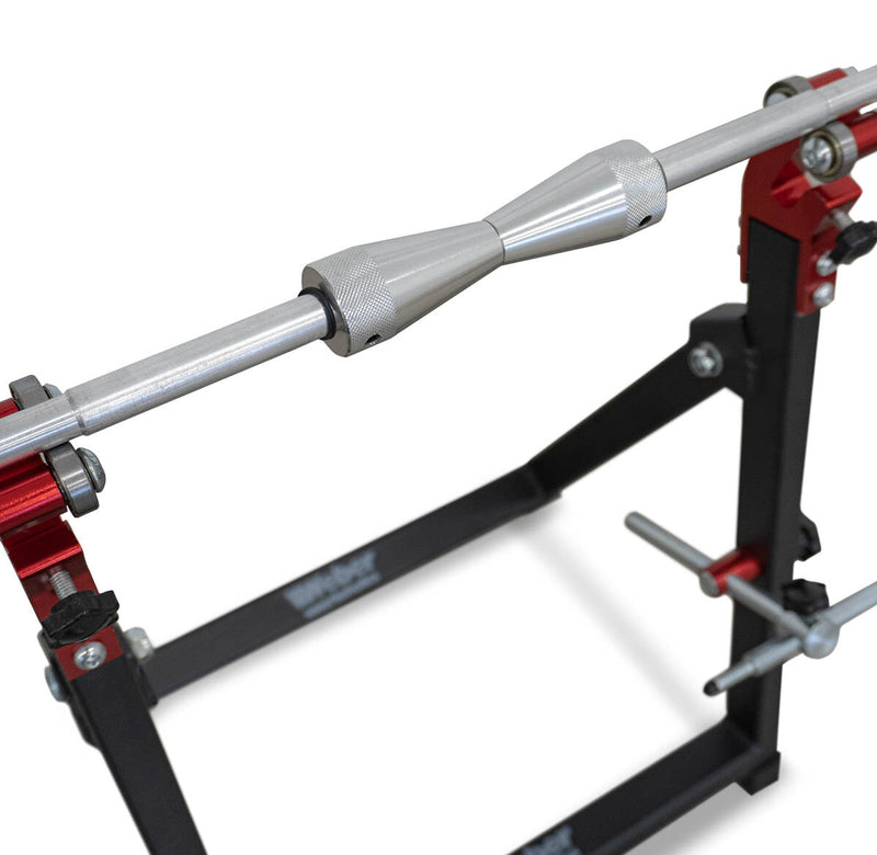 Motorcycle tire balancing machine / balancing device for motorcycle tires