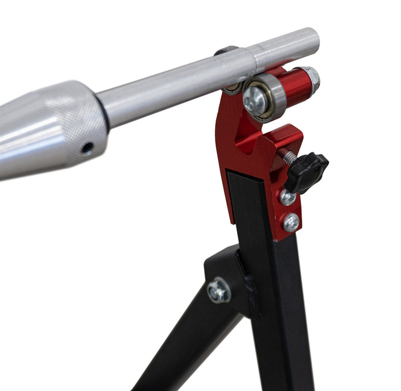 Motorcycle tire balancing machine / balancing device for motorcycle tires