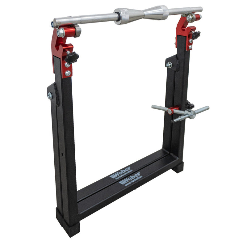 Motorcycle tire balancing machine / balancing device for motorcycle tires