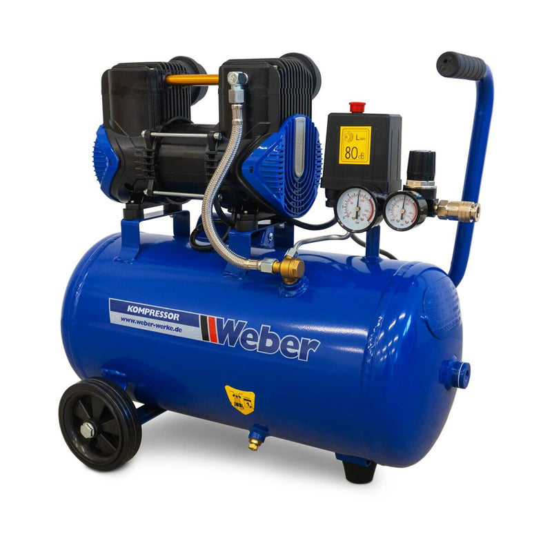 Whisper compressor 230 V / 8 bar / 24 l tank