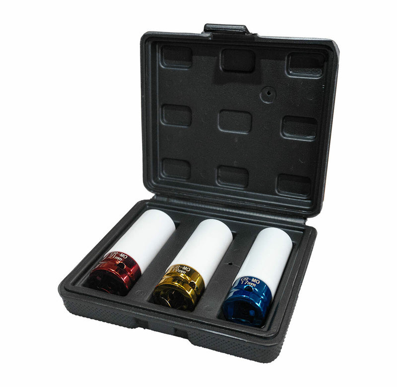 Weber Alloy Wheel Power Socket Set 1/2" 3-piece