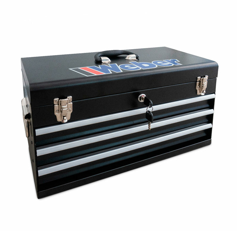 MX toolbox with 3 drawers and hinged lid, 104 pieces