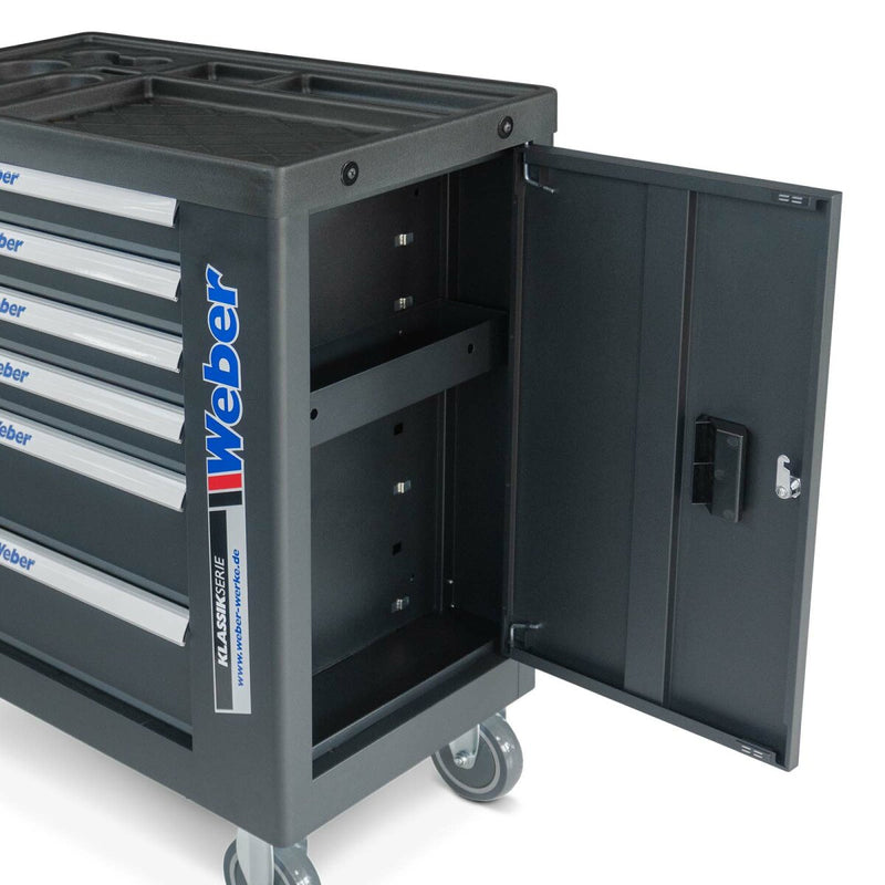 Mobile workshop trolley, 154 pieces