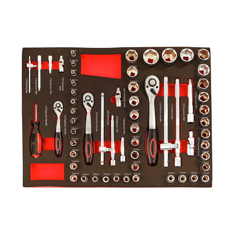 Mobile workshop trolley, 154 pieces