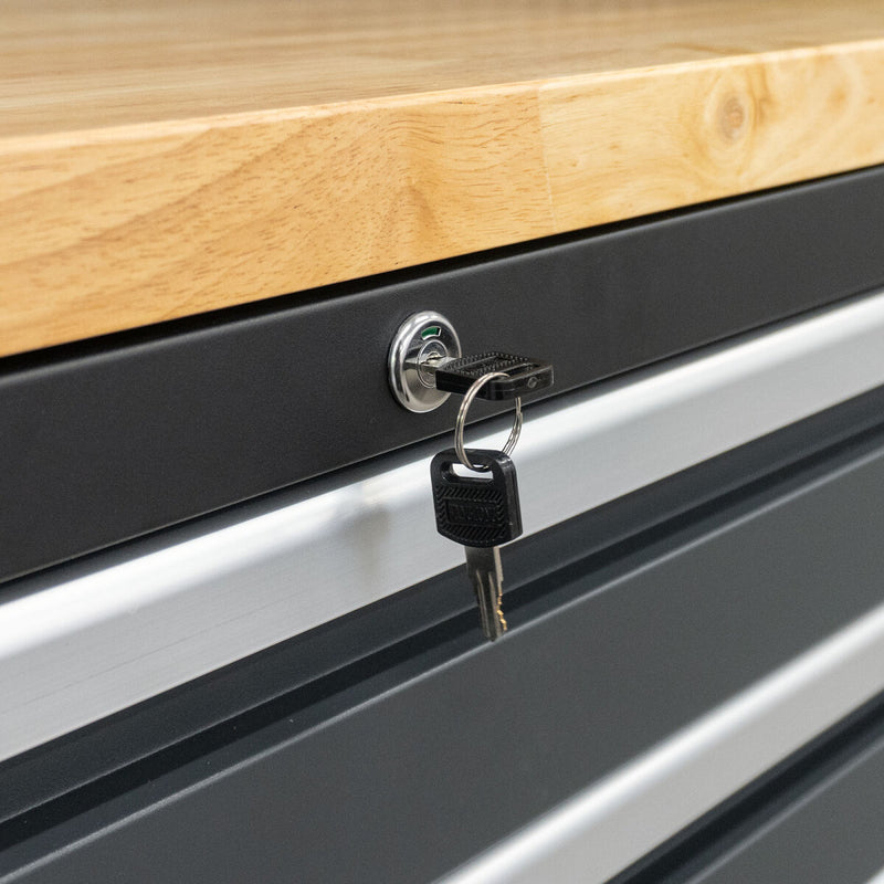 Professional workshop cabinet system series 610, 16-piece set, grey