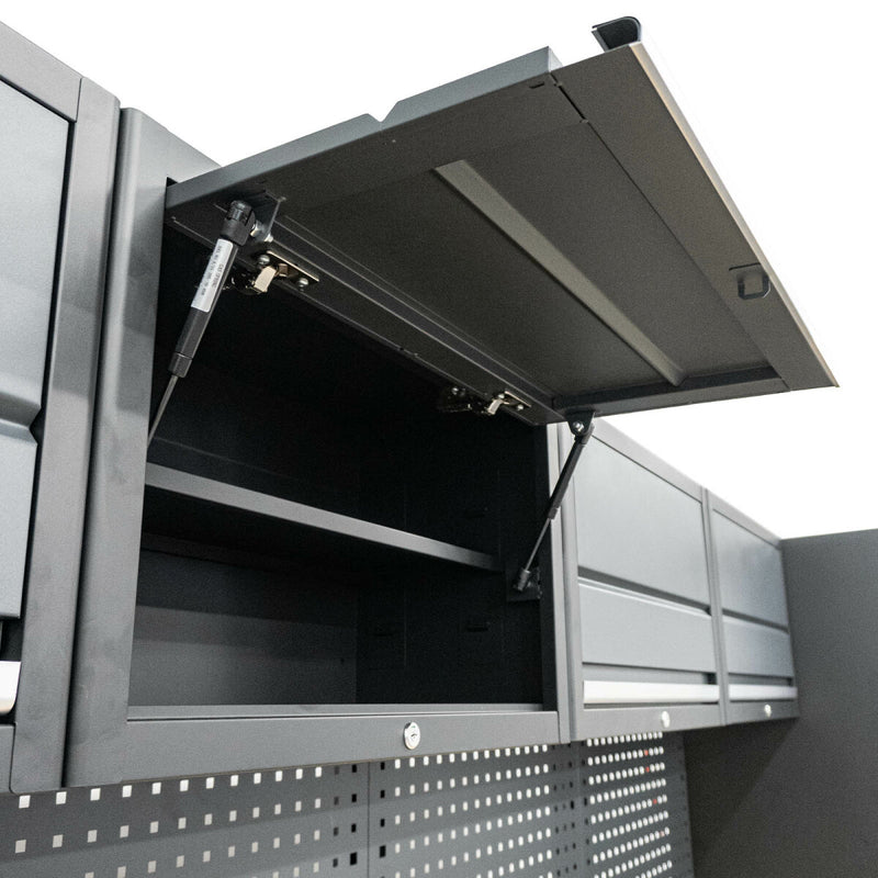 Professional workshop cabinet system series 610, 16-piece set, grey