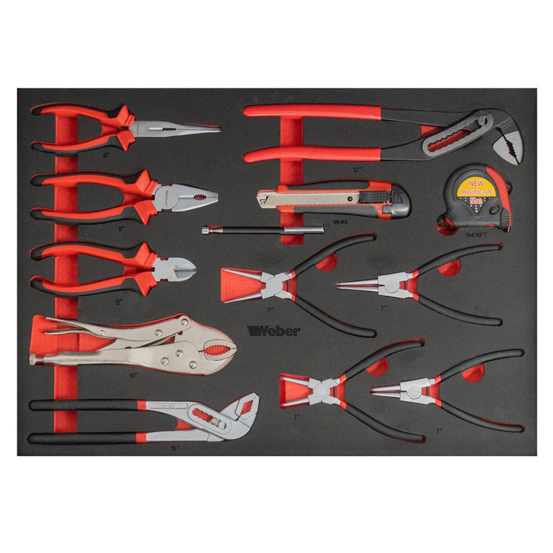 Mobile workshop trolley with wooden worktop, 298 pieces