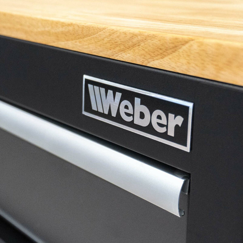 Mobile workshop trolley with wooden worktop, 298 pieces