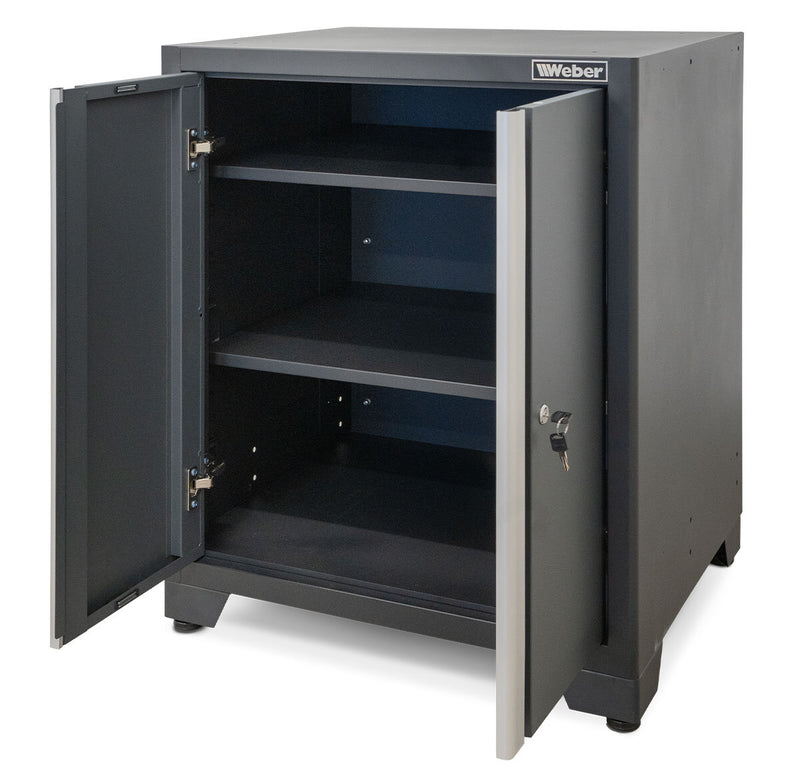 Professional tool cabinet series 610 with 2 doors, grey