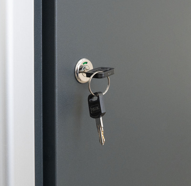 Professional tool cabinet series 610 with 2 doors, grey