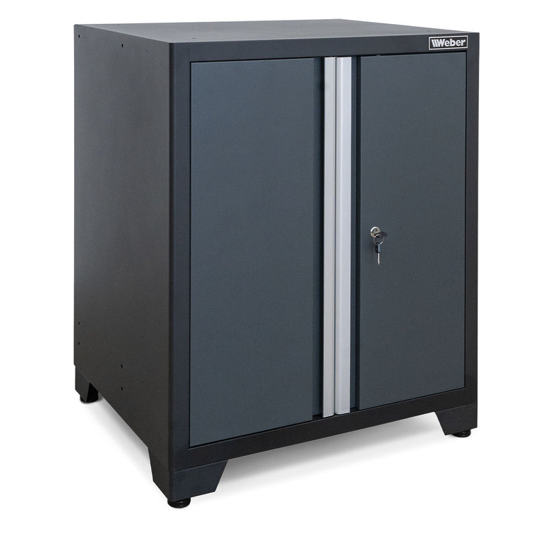 Professional tool cabinet series 610 with 2 doors, grey