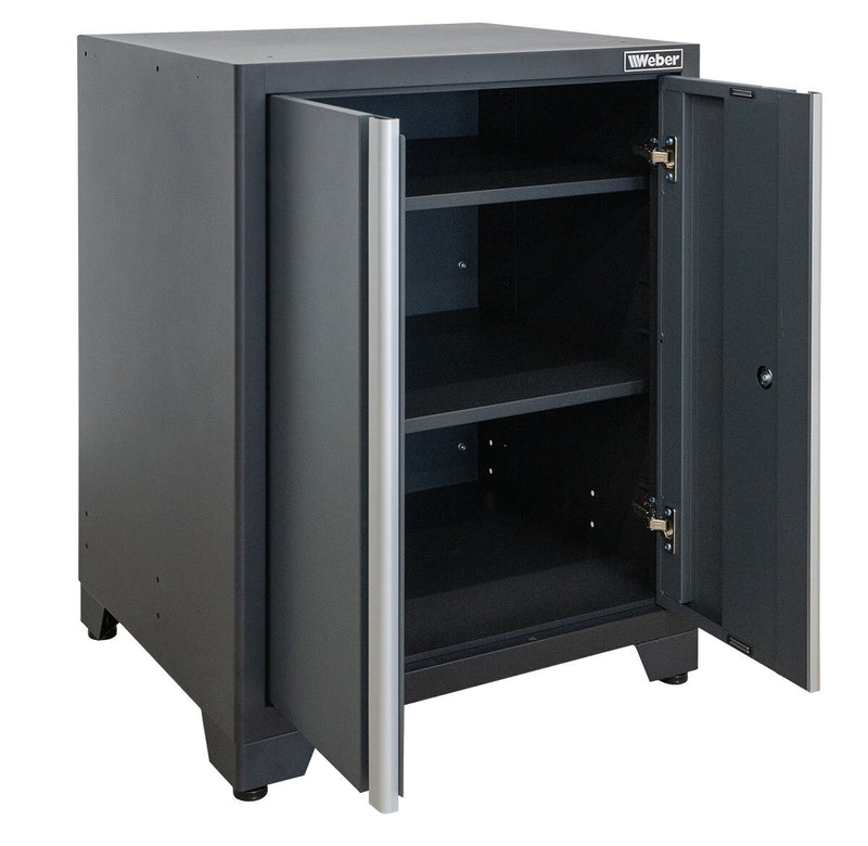 Professional tool cabinet series 610 with 2 doors, grey