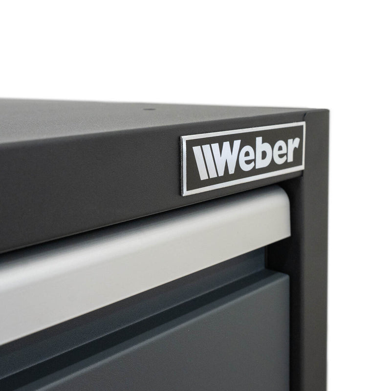 Professional tool cabinet series 610 with 4 drawers, grey