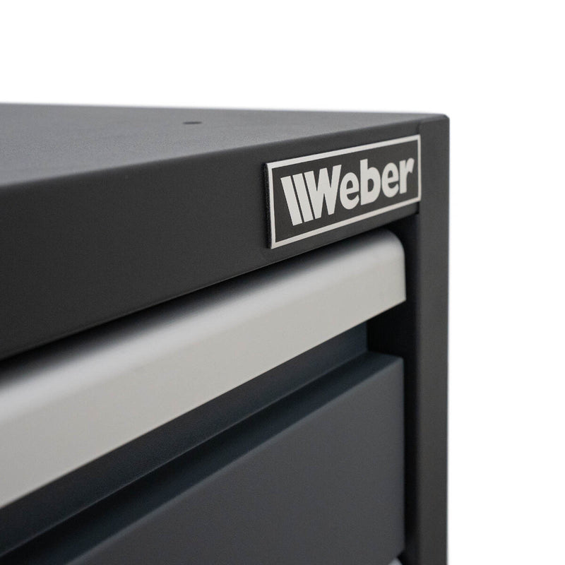 Professional tool cabinet series 610 with 5 drawers, grey