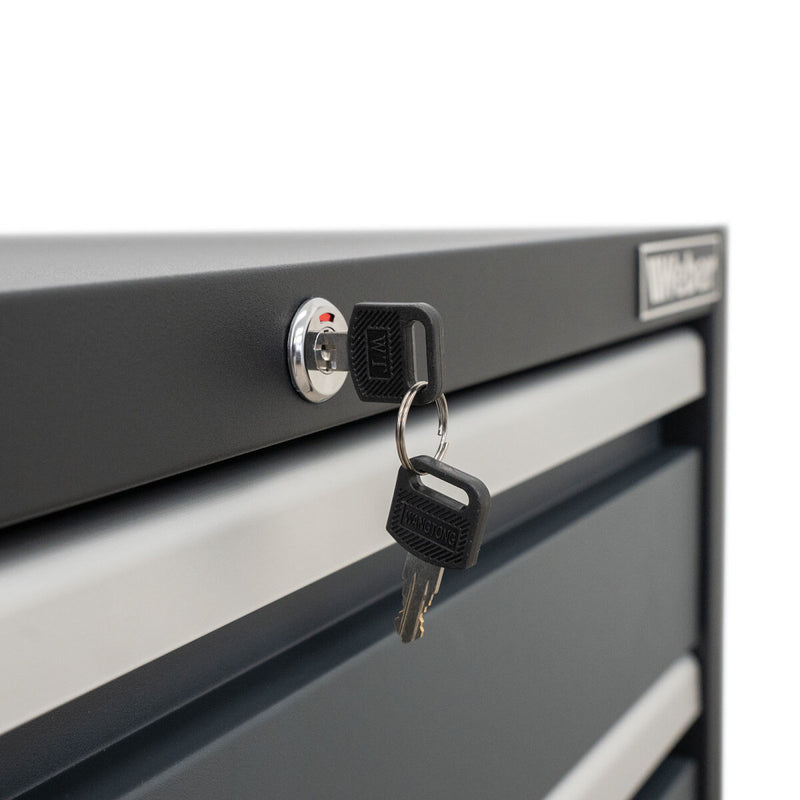 Professional tool cabinet series 610 with 6 drawers, grey