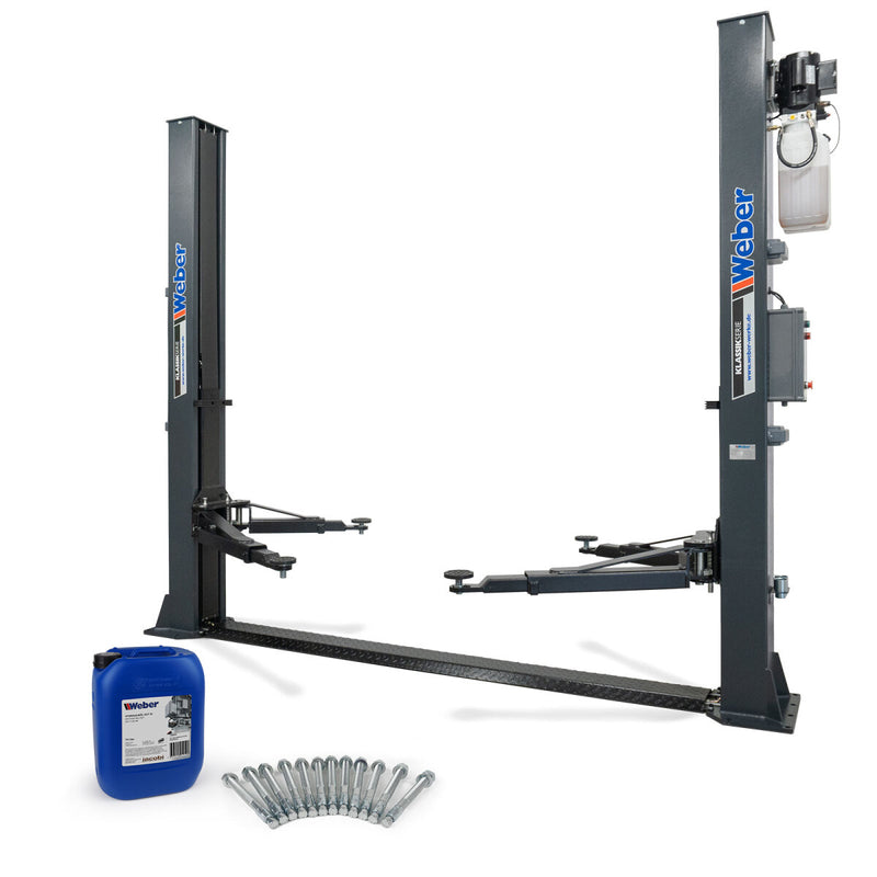 Weber Classic Series QSD-4000A 2-post lift including armature and oil