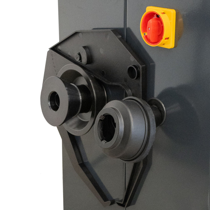 Weber STM-75 car tire mounting machine and STW-75 wheel balancer including right-hand auxiliary mounting arm