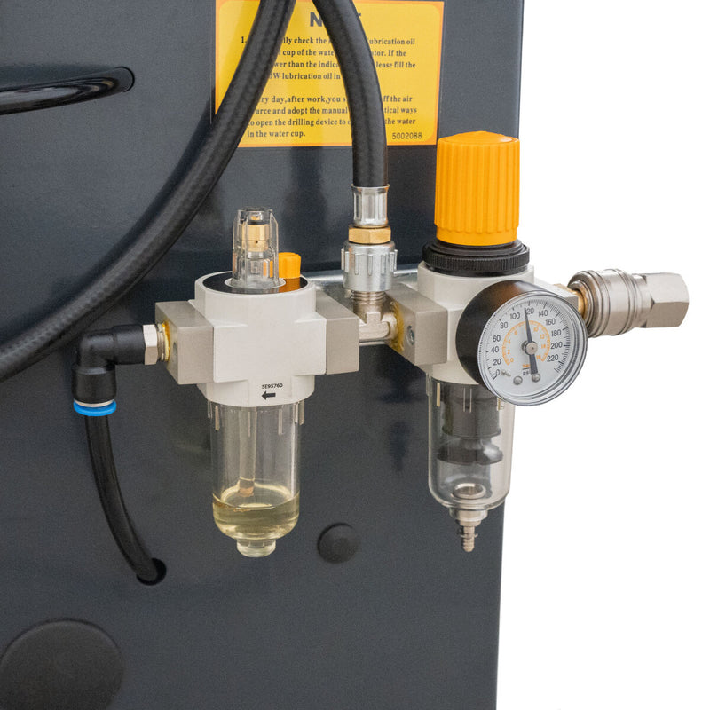 Weber STM-75 car tire mounting machine and STW-75 wheel balancer including right-hand auxiliary mounting arm