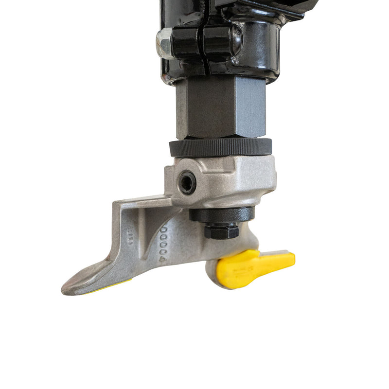 Weber STM-75 car tire mounting machine and STW-75 wheel balancer including right-hand auxiliary mounting arm